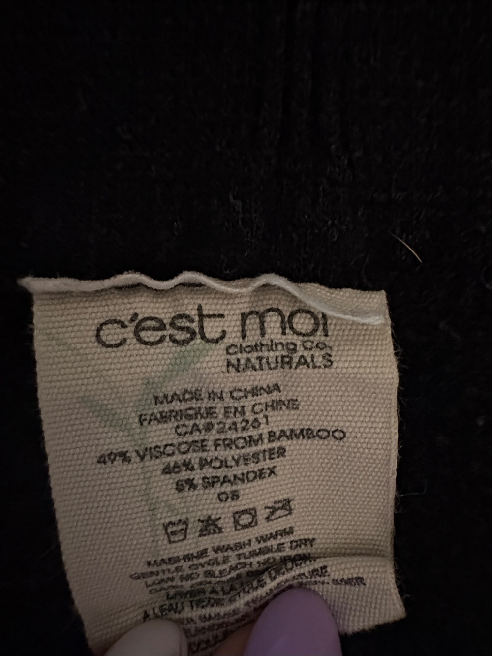 c'est moi Naturals fleece lined leggings